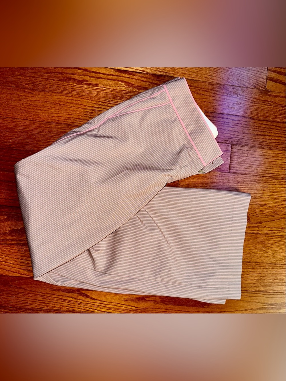 Express Women’s striped Grey/pink pants- Size 4